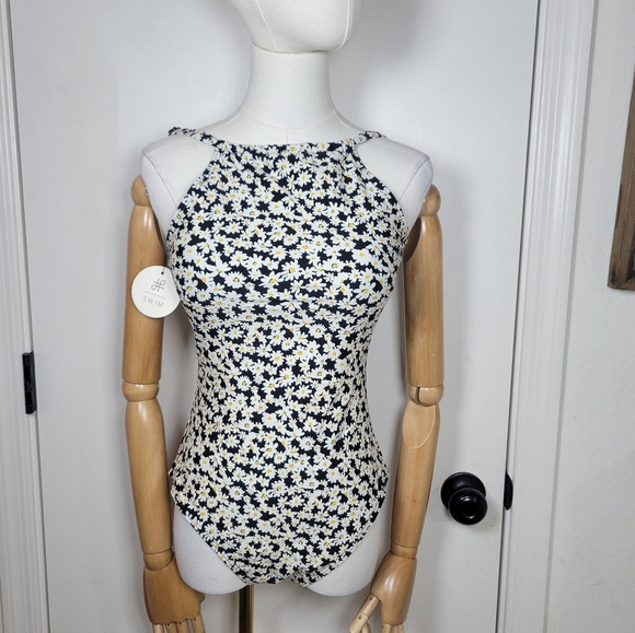 Downeast Cape Elizabeth Sunflower Swimsuit Size Small - Picture 1 of 11